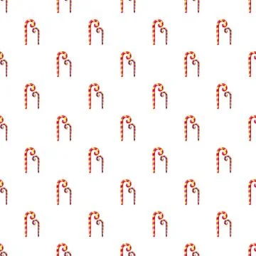Striped candy canes pattern Stock Illustration