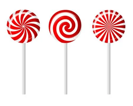 Striped candy vector illustration Stock Illustration