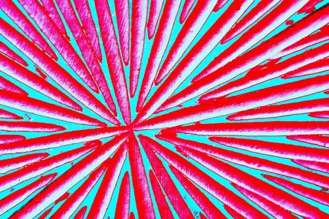 Striped ceramic texture close-up, concentric thorns. Changed color scheme. .. Stock Photos