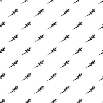 Striped chameleon pattern, simple style Stock Illustration