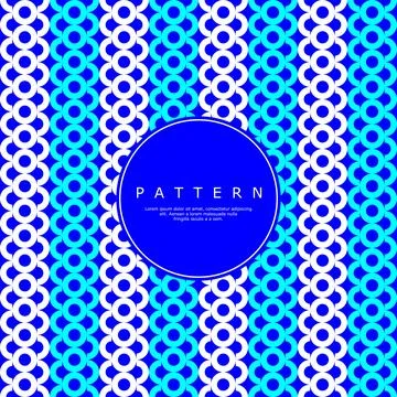 Striped circle seamless pattern design. Abstract stripe round line pattern. Stock Illustration