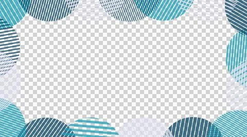 Striped circles frame background (blue) Illustration