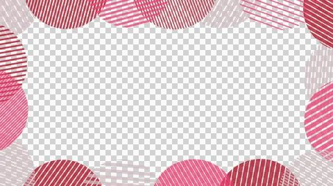 Striped circles frame background (red) Stock-Illustration