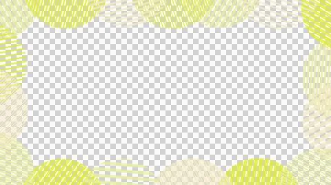 Striped circles frame background (yellow) Stock Illustration