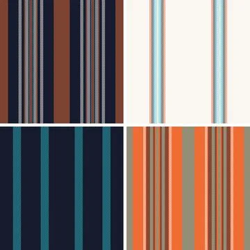 Striped collection ideal for table runners. Lines designs elevate seasonal .. Illustrazione stock