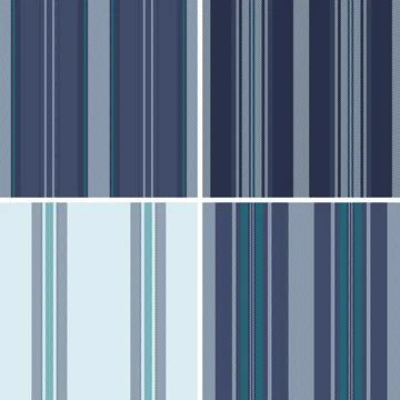 Striped collection ideal for website header sections. Coordinated repeats c.. Illustrazione stock
