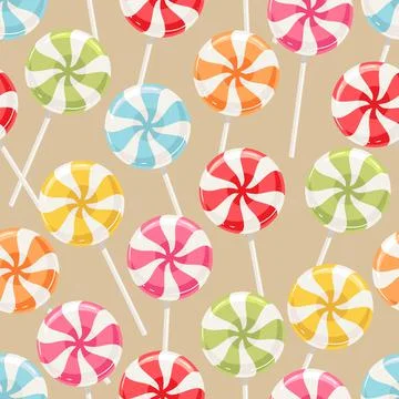 Striped color candy Stock Illustration