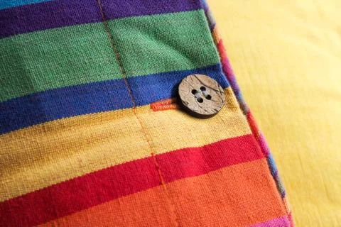Striped Colored Cushion Texture Stock Photos