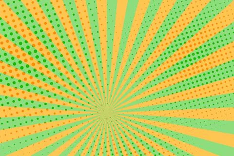 Striped colorful rays background. Pop art creative concept colorful comics book Stock Illustration
