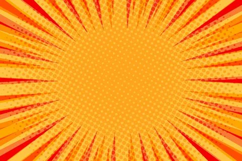 Striped colorful rays background. Pop art creative concept colorful comics book Stock Illustration