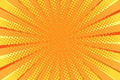 Striped colorful rays background. Pop art creative concept colorful comics book Stock Illustration