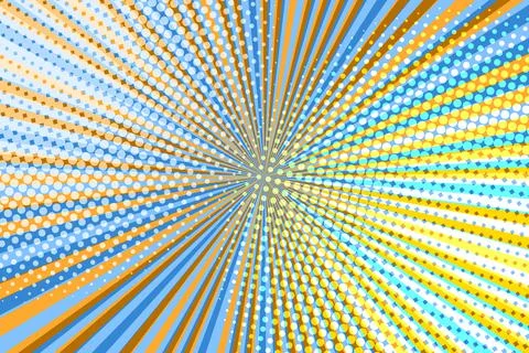 Striped colorful rays background. Pop art creative concept colorful comics book 스톡 일러스트