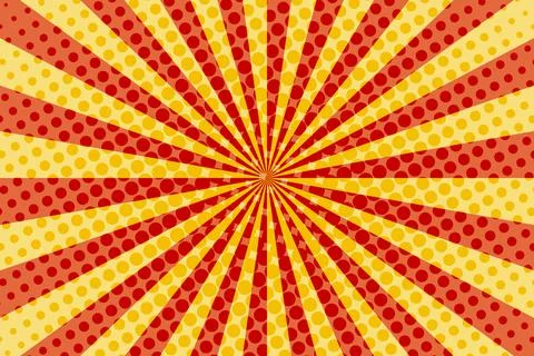 Striped colorful rays background. Pop art creative concept colorful comics book 스톡 일러스트