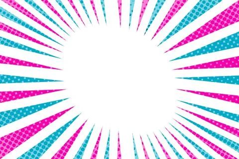 Striped colorful rays background. Pop art creative concept colorful comics book 스톡 일러스트