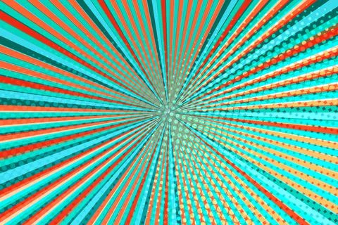 Striped colorful rays background. Pop art creative concept colorful comics book Stock Illustration