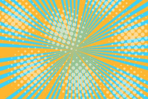 Striped colorful rays background. Pop art creative concept colorful comics book Stock Illustration