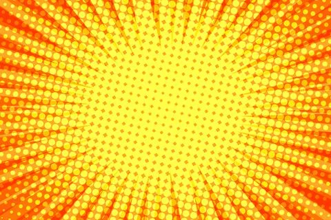 Striped colorful rays background. Pop art creative concept colorful comics book Stock Illustration