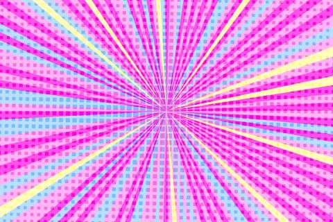 Striped colorful rays background. Pop art creative concept colorful comics book 스톡 일러스트