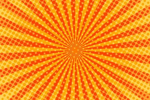 Striped colorful rays background. Pop art creative concept colorful comics book 스톡 일러스트