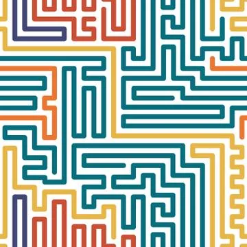 Striped colorful seamless geometric pattern. イラスト素材