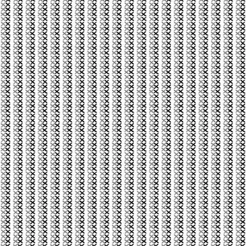 Striped cross stitching vector seamless pattern. Abstract black and white bac Stock Illustration