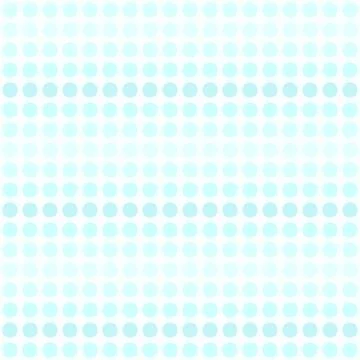 Striped cyan polka dot pattern. Seamless vector background Stock Illustration