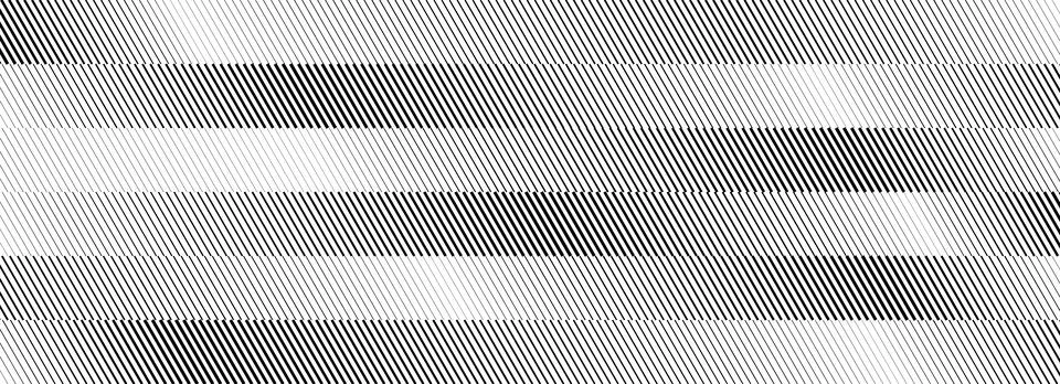 Striped diagonal halftone gradient texture. Oblique line gradation background Illustrazione stock