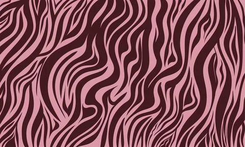 Striped diagonal lines, design with distortion. Colorful wavy background. Stock Illustration