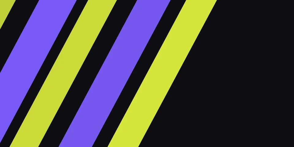 Striped diagonal pattern in blue, yellow and black Stock Illustration