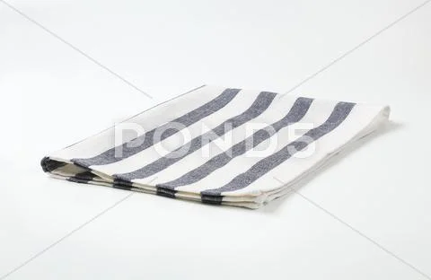 Striped dish towel Stock Photos