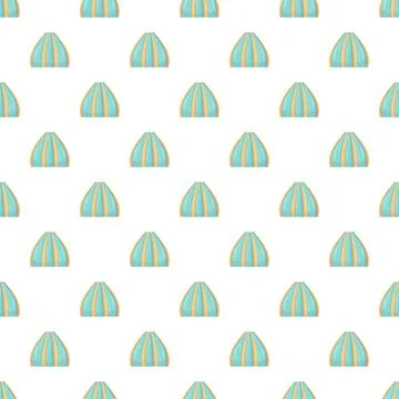 Striped dome elements creating a seamless pattern イラスト素材