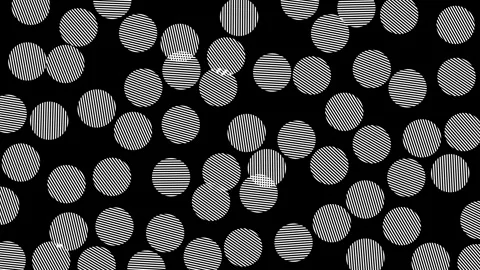 Striped dots motion pattern with geometric texture and smooth flow, ideal for br Vidéo 334559939