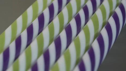 Striped drinking straws Stock Footage 140318008