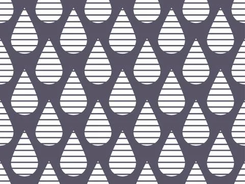 Striped drop seamless pattern. Vector illustration Illustrazione stock