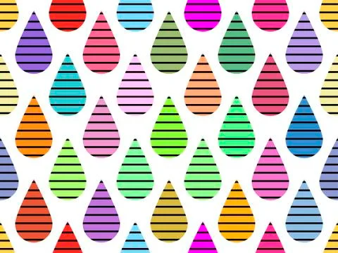 Striped drop seamless pattern. Vector illustration Stock-Illustration