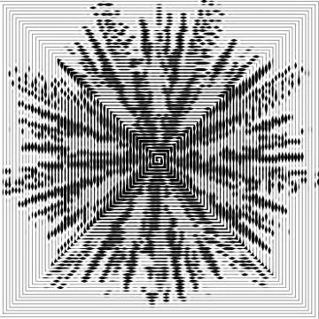 Striped dynamic chaotic dark background. Abstract pattern. Graphic element. M Stock Illustration