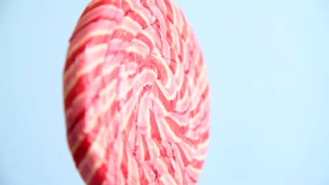 Striped fruit lollipop Stock Footage 199836038