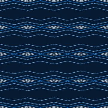 Striped geometric ethnic seamless pattern Stock Illustration