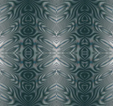 Striped gray ornamental abstract vector texture of lines in monochrome halftones Stock Illustration