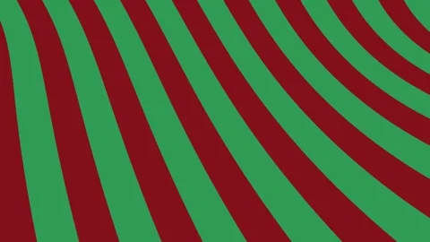 Striped green and red shape pattern illustration motion graphics background Stock Footage 276718865