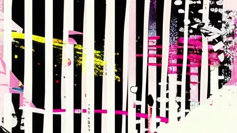 Striped Grunge Collage Background Seamless Loop 库存影片 328323512