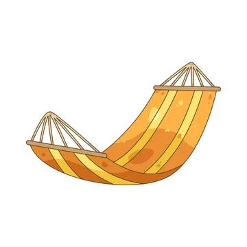 Striped hammock Illustrazione stock