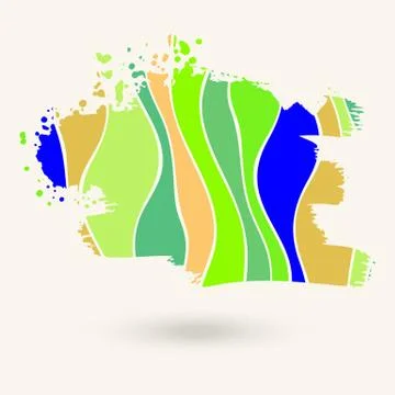 Striped hand drawn background. Stock Illustration