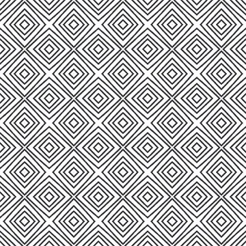 Striped hand drawn pattern. Black symmetrical Illustrazione stock