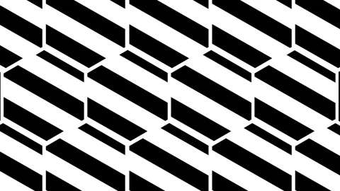 Striped Hexagon Pattern Icon Stock Footage 346804209