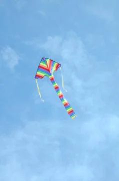 Striped kite Stock Photos