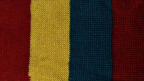 Striped knitted wool texture background Stock Photos