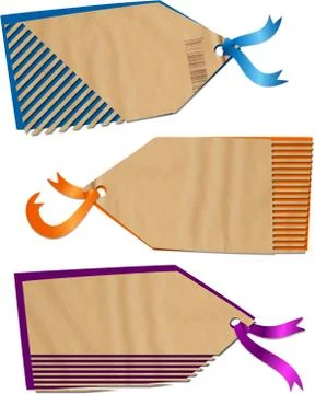 Striped Label Tags Stock-Illustration