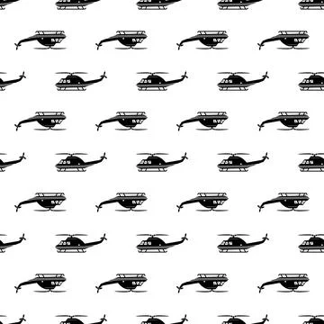 Striped line helicopter pattern seamless vector Stock Illustration