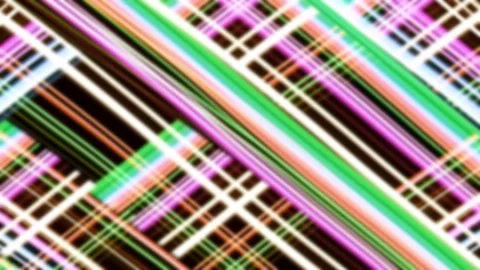 Striped lines. Neon glowing effects. Stock Footage 260207610